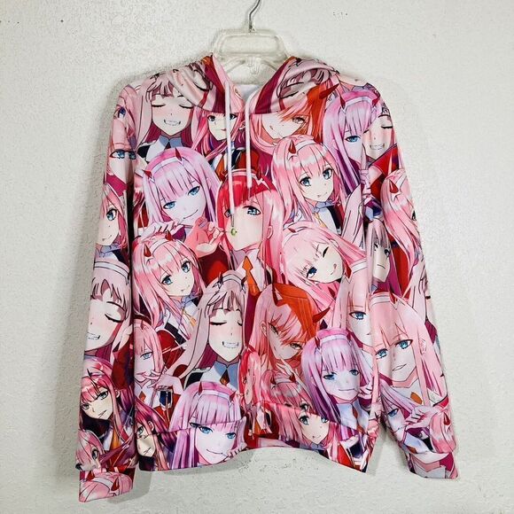 Darling in the Franxx - Zero Two PM Pink Hoodie L/XL - Picture 7 of 9